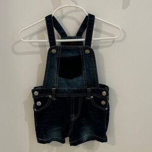 [7 for All Mankind] Toddler Denim Short Overalls